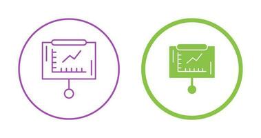 Line Graph Vector Icon