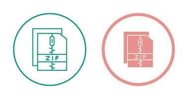 Zip File Vector Icon