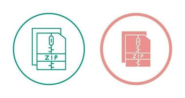 Zip File Vector Icon