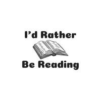 Reading typography design vector