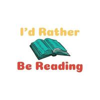 Reading typography design vector