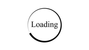 Loading bar animated. video