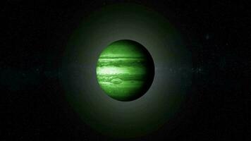 Júpiter planeta animado. video