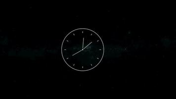 l'horloge minuteur Animé. video