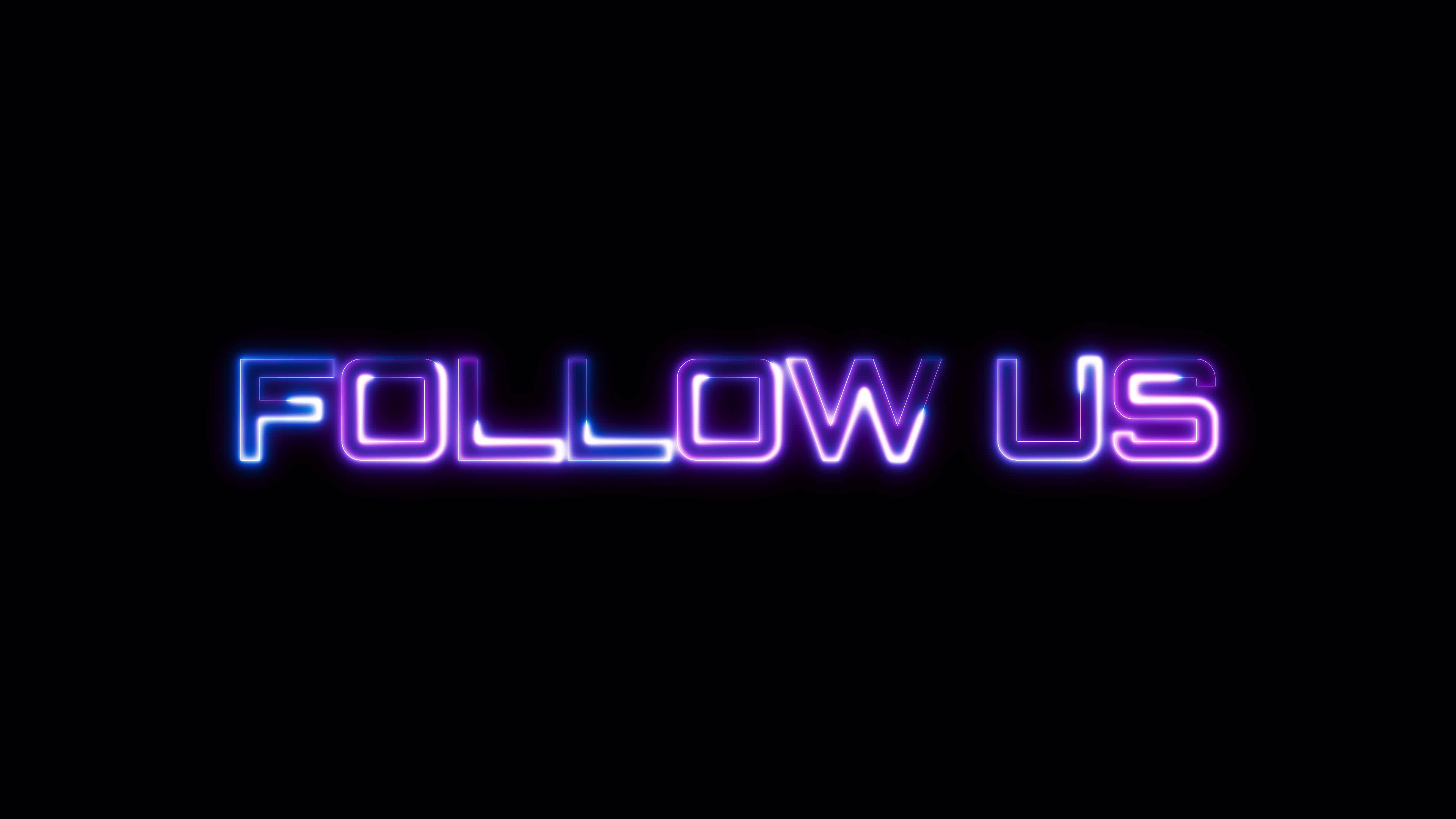 Loop Follow Us blue pink neon text effect 25333895 Stock Video at Vecteezy