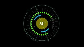 Radar Bildschirm animiert. video