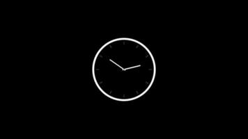 clock timer animated 4k. video