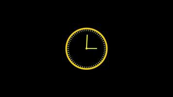 l'horloge minuteur Animé 4k. video