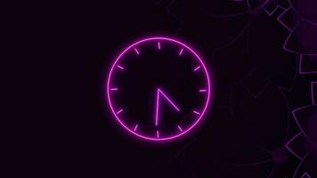 clock timer animated 4k. video