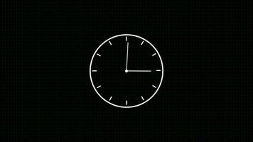 l'horloge minuteur Animé 4k. video