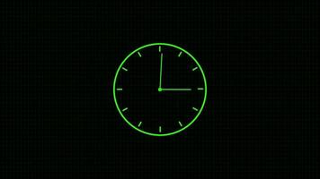 clock timer animated 4k. video