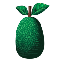 Jackfruit transparent background,Ai generative png