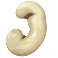 Cashew transparent background,Ai generative png