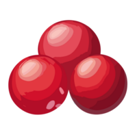 Cranberry transparent background,Ai generative png