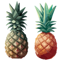 Pineapple transparent background,Ai generative png