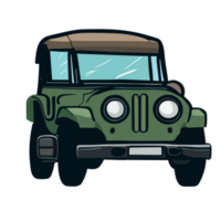 Jeep transparent Hintergrund, ai generativ png