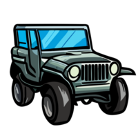 jeep transparent arrière-plan, ai génératif png