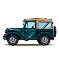 Jeep transparent Hintergrund, ai generativ png