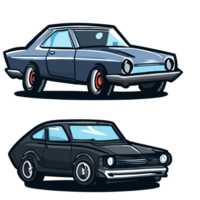 American Muscle Car transparent background,Ai generative png