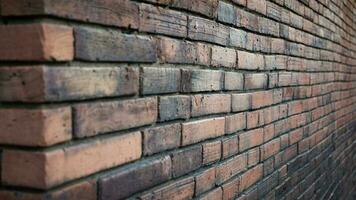 old red brick wall corner background video