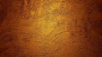 Fondo de textura de pared de yeso marrón dorado con patrón de arañazos y grietas video