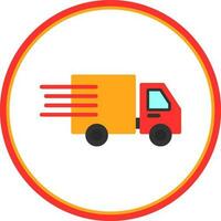 Delivery truck Vector Icon Design