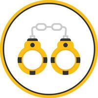 Handcuffs Vector Icon Design