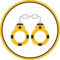 Handcuffs Vector Icon Design