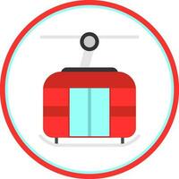 Ski lift Vector Icon Design