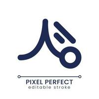 Animation pixel perfect linear ui icon. Create animated video. Mobile application tool. Footage enhance. GUI, UX design. Outline isolated user interface element for app and web. Editable stroke vector