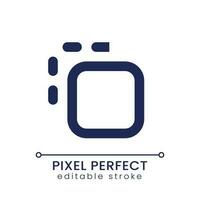 Dissolve pixel perfect linear ui icon. Editing transition. Video effect. Post-production process. GUI, UX design. Outline isolated user interface element for app and web. Editable stroke vector