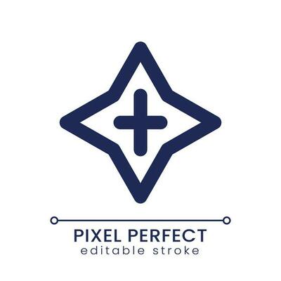 Blink transition pixel perfect linear ui icon. Video editing option. Visual effect. Light flashing. GUI, UX design. Outline isolated user interface element for app and web. Editable stroke
