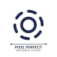 Breathe animation effect pixel perfect linear ui icon. Inhale-exhale. Add relaxation feeling to video. GUI, UX design. Outline isolated user interface element for app and web. Editable stroke vector