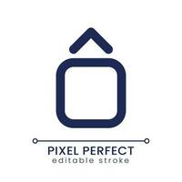 Jump animation pixel perfect linear ui icon. Dynamic video effect. Editing tool. Vertical movement. GUI, UX design. Outline isolated user interface element for app and web. Editable stroke vector