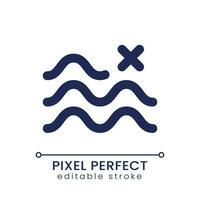 Remove float effect pixel perfect linear ui icon. Cancel footage change. Delete levitating transition. GUI, UX design. Outline isolated user interface element for app and web. Editable stroke vector