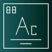 Actinium Vector Icon Design