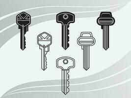 Key, keys cut files, keys clip art, printable keys, keys eps, keys vector, keys silhouette,Key Eps Bundle vector