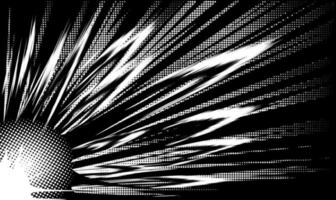 Explosion and dynamic lines of motion on a black background from bottom to top diagonally. vector