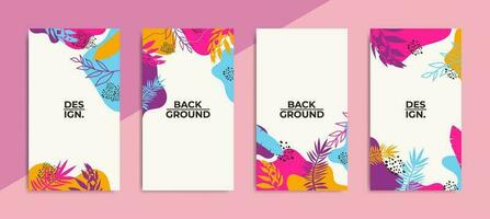 Editable Trendy background template. perfect for social media stories, ads, posters, banners, etc vector