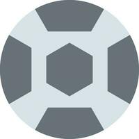 Flat design football. vector illustration