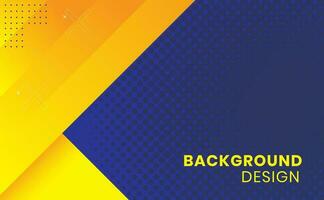 blue and yellow abstract background design vector