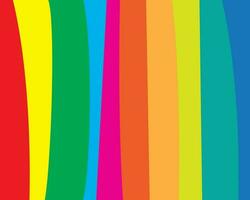 Horizontal banner of colorful rainbow colored vertical stripes vector