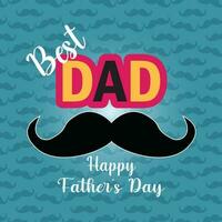 happy father's day greeting card design vector