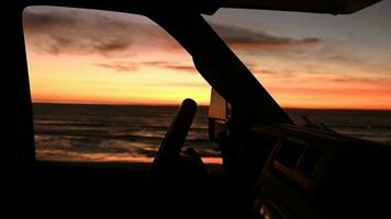 Class C Motorhome RV Beach Sunset Camping video