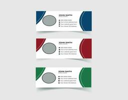 Email Signature Template vector