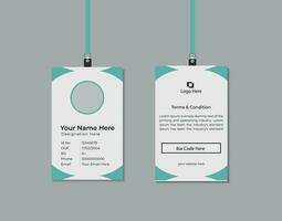 Employee Id card for your company vector