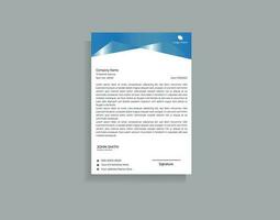 Modern business letterhead in abstract design vector