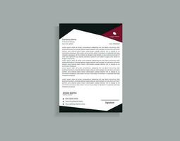 modern business letterhead in abstract design vector