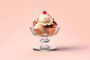 stock photo of ice cream with plat food photography