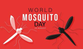 World Mosquito Day. background, banner, card, poster, template. Vector illustration.